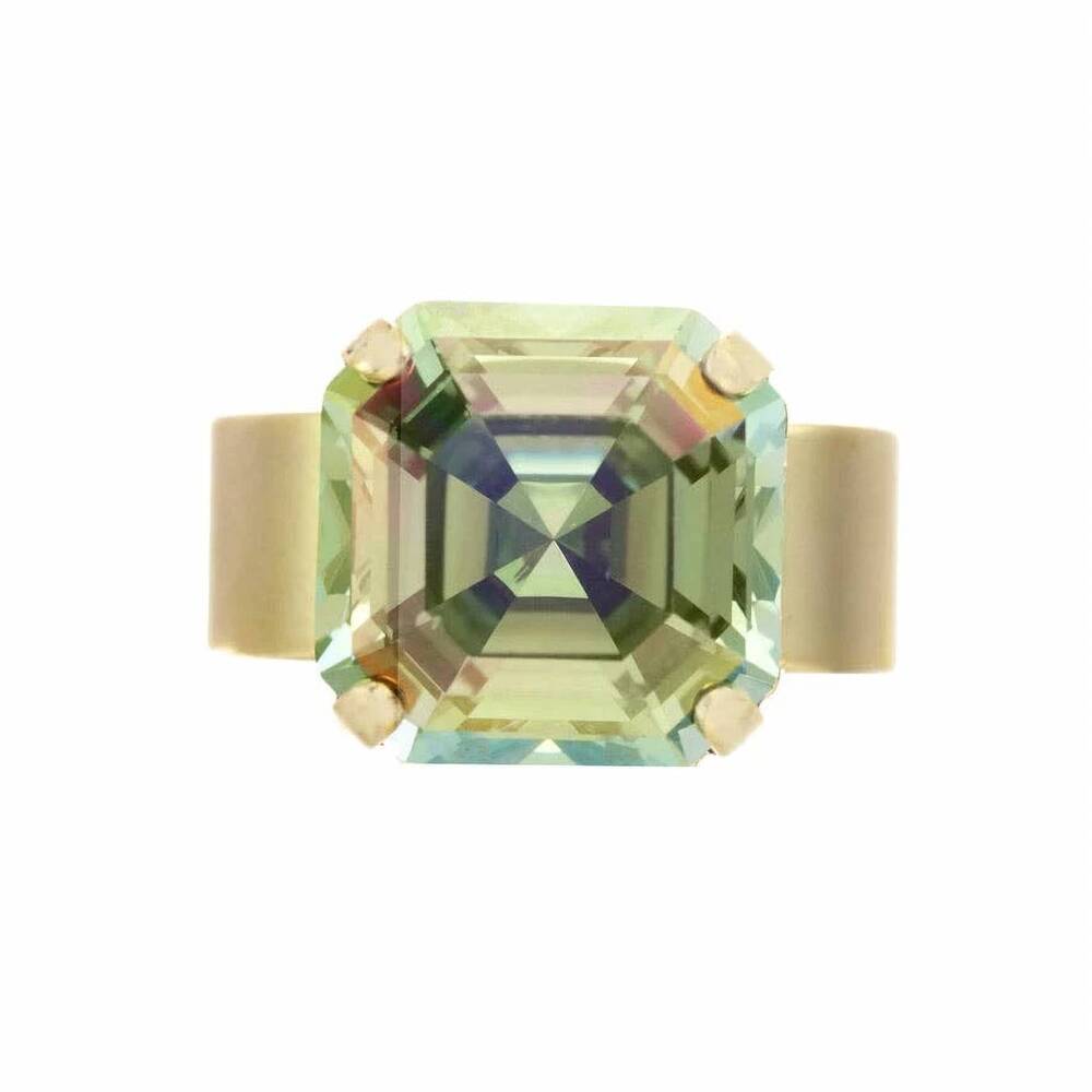 NEW TOVA women's solitaire rings in green
